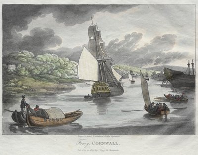 Schizzi di Rowlandson dalla natura: Fowey, Cornovaglia da Thomas Rowlandson