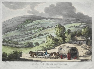 Schizzi di Rowlandson dalla natura: Taunton Vale, Somersetshire da Thomas Rowlandson