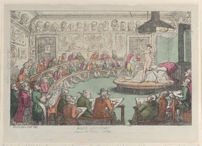 Royal Academy, Somerset House, Londra da Thomas Rowlandson