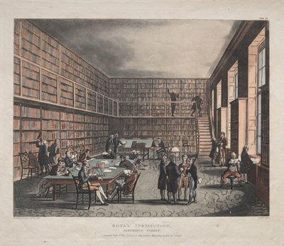 Istituzione reale, Albemarle Street da Thomas Rowlandson
