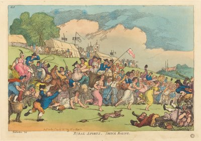 Sport Rurali. Corsa in Camicia da Thomas Rowlandson