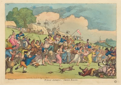 Sport rurali. Gare con il grembiule da Thomas Rowlandson