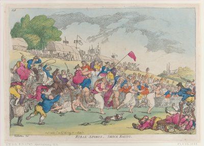 Sport Rurali, Gara di Camicie, [1 ottobre 1811], ristampa da Thomas Rowlandson