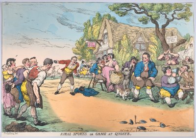Sport Rurali o Gioco a Quoits da Thomas Rowlandson