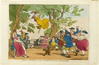 Sport Rurali, o Come Mostrare una Gamba Ben Formata da Thomas Rowlandson