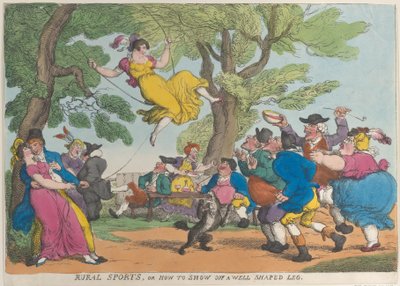 Sport rurali, o come mostrare una gamba ben formata, ottobre 1811 da Thomas Rowlandson