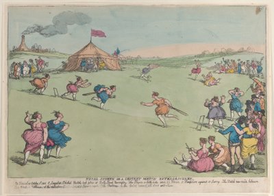 Sport Rurali o una Partita di Cricket Straordinaria da Thomas Rowlandson