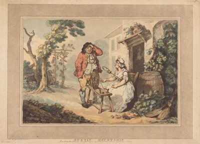 Corteggiamento rustico da Thomas Rowlandson