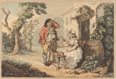 Corteggiamento rustico, 1785 da Thomas Rowlandson