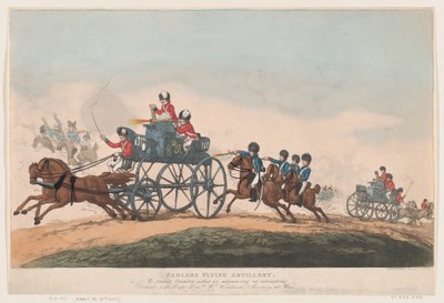 Artiglieria volante di Sadler da Thomas Rowlandson