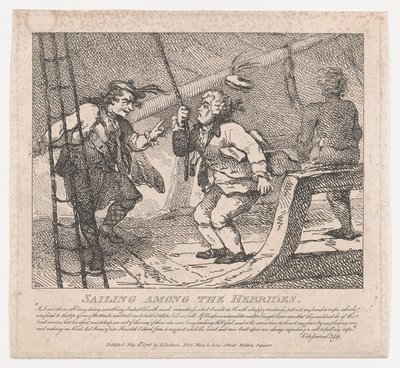 Navigando tra le Ebridi da Thomas Rowlandson