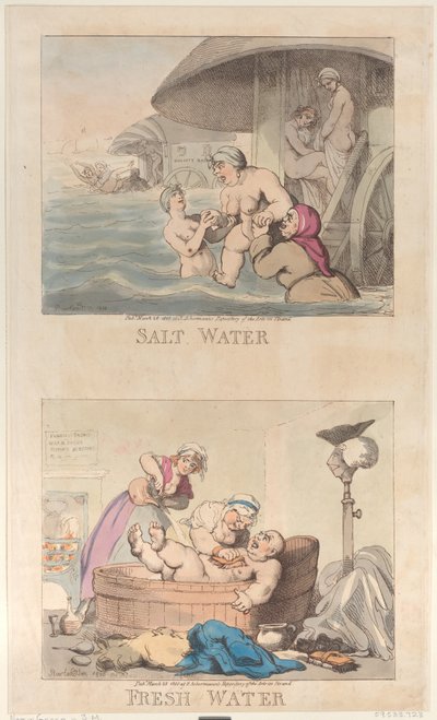 Acqua salata e acqua dolce da Thomas Rowlandson