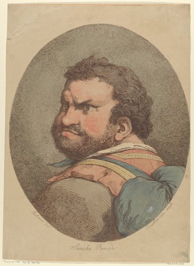 Sancho Panza, da Don Chisciotte da Thomas Rowlandson