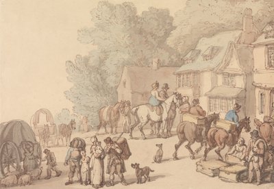Scena fuori da una locanda da Thomas Rowlandson