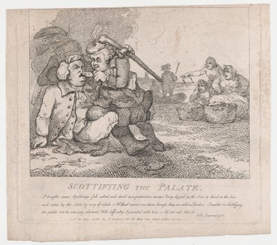 Scottifying the Palate Picturesque Beauties of Boswell, Parte Prima, 30 maggio 1786 da Thomas Rowlandson