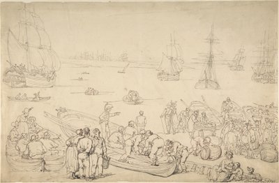 Porto marittimo da Thomas Rowlandson