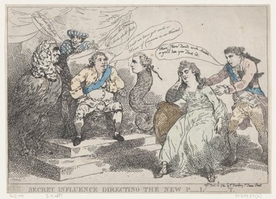 Influenza segreta che dirige il nuovo Parlamento, 18 maggio 1784 da Thomas Rowlandson