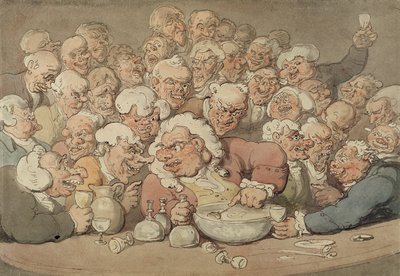 Servendo il punch da Thomas Rowlandson