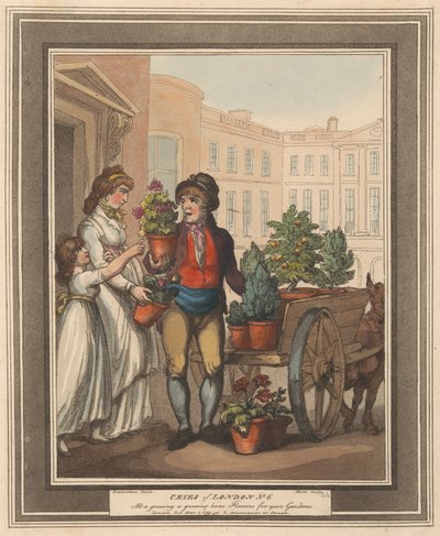 Serie di otto (5): Grida di Londra da Thomas Rowlandson