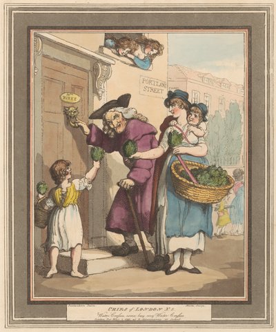 Serie di otto (5): Grida di Londra da Thomas Rowlandson