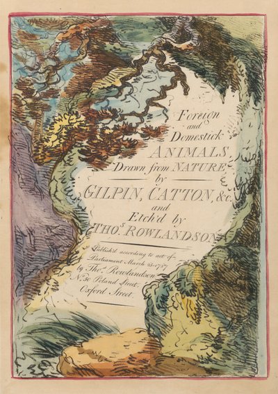 Set di otto con pagina del titolo. 
