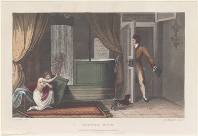 Doccia, da Poetical Sketches of Scarborough, 1813 da Thomas Rowlandson