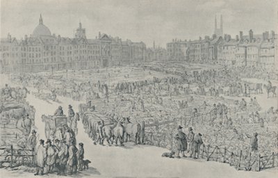 Mercato di Smithfield, 1810, 1920 da Thomas Rowlandson