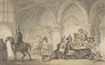 Soldati che fanno baldoria in una locanda da Thomas Rowlandson