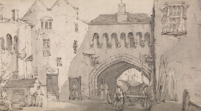 Southampton, il Watergate e il Globe Inn da Thomas Rowlandson