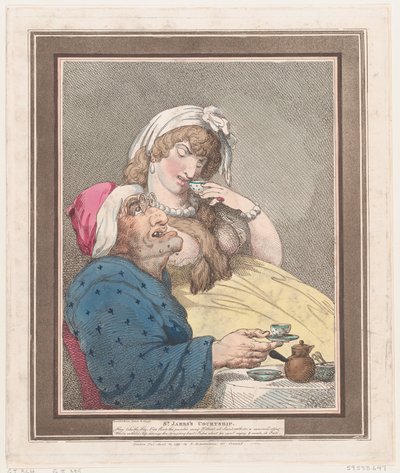 Corteggiamento di San Giacomo da Thomas Rowlandson