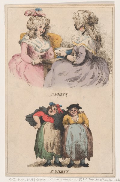 San Giacomo e San Gil, 1 dicembre 1791 da Thomas Rowlandson