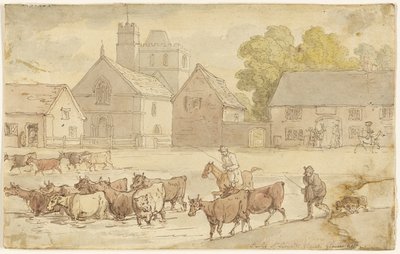 Chiesa di Stanley St. Leonard, Gloucestershire da Thomas Rowlandson