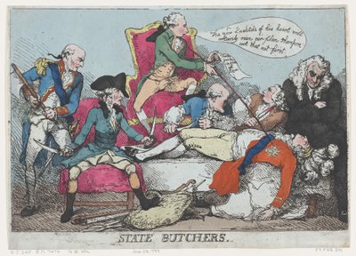 Macellai di Stato, 28 gennaio 1789 da Thomas Rowlandson