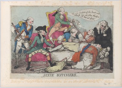 Macellai di stato, 28 gennaio 1789 da Thomas Rowlandson
