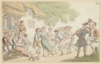 Studio per Dr. Syntax e sport rurali da Thomas Rowlandson
