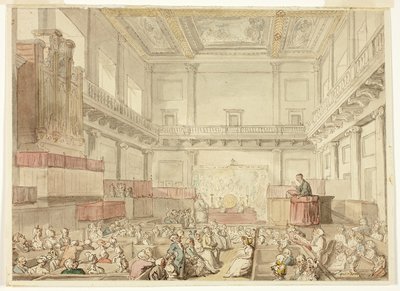 Studio per la Cappella Reale, Whitehall, da Microcosm of London da Thomas Rowlandson