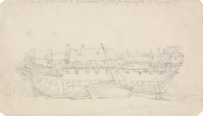 Studio di un Hulk da Thomas Rowlandson