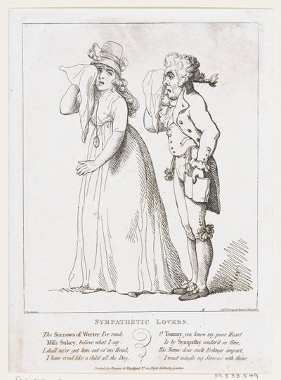 Amanti simpatici, 6 febbraio 1797 da Thomas Rowlandson