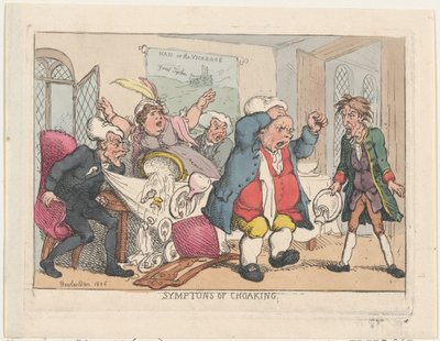 Sintomi di soffocamento da Thomas Rowlandson