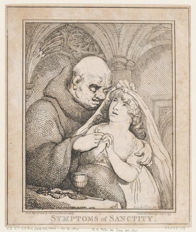 Sintomi di santità, 28 febbraio 1800 da Thomas Rowlandson
