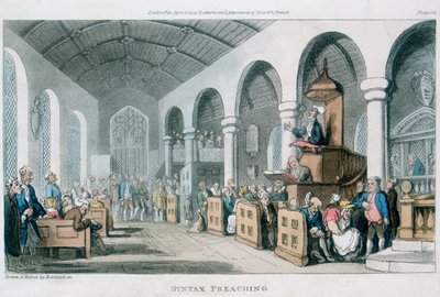 Predicazione della sintassi da Thomas Rowlandson