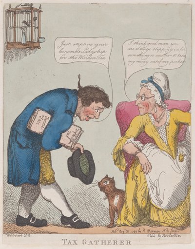 Esattore delle tasse da Thomas Rowlandson