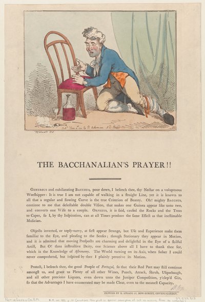 La Preghiera del Baccanale!! da Thomas Rowlandson