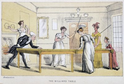 Il tavolo da biliardo da Thomas Rowlandson