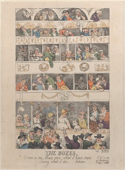 Le Scatole, 12 dicembre 1809 da Thomas Rowlandson