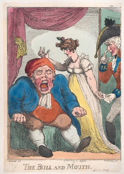 Il Toro e la Bocca da Thomas Rowlandson