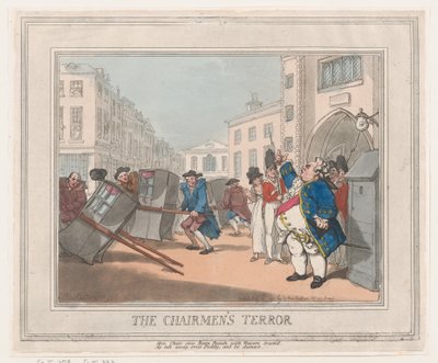 Il terrore dei portantini da Thomas Rowlandson