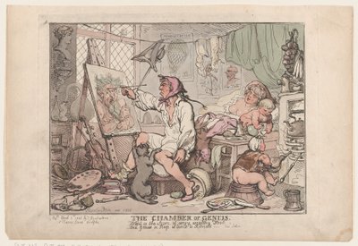 La camera del genio, 2 aprile 1806 da Thomas Rowlandson