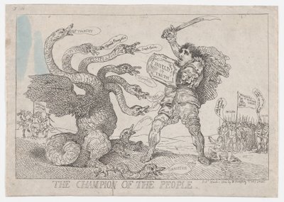 Il Campione del Popolo da Thomas Rowlandson