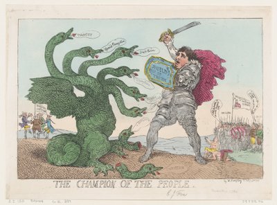Il campione del popolo da Thomas Rowlandson